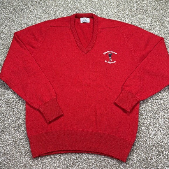 Clan Royal Other - Vintage The Old Course St Andrews V Neck Sweater 90s Clan Royal Size Large
